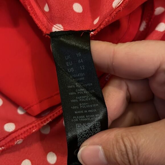 ASOS polka dot wrap dress 12 - Picture 6 of 7